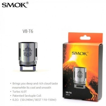 Smok Coil per Tfv8 v8 T6 0.2 ohm 3pz
