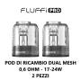 Aspire Ricambio x FLUFFI POD DUAL MESH 0,6ohm 2Pz
