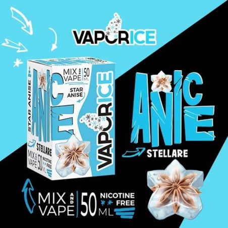 VaporArt Ice Mix Series E-Liquid Anice Stellare 50ml